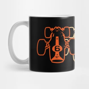 Retro 60's F1 Car Design Mug